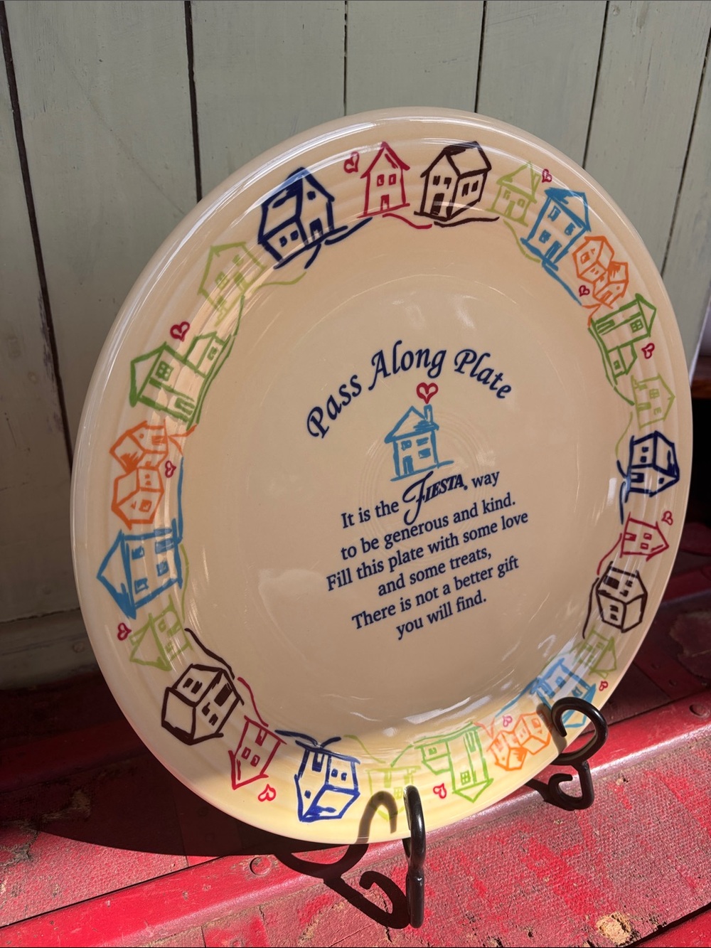 Homer Laughlin Fiesta Pass Along Plate